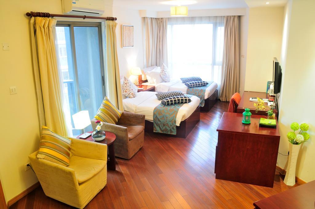 Shanghai Kingland Serviced Apartment Zewnętrze zdjęcie